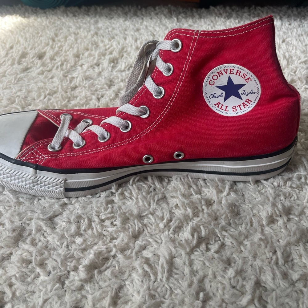 Converse Red High-Top Sneakers